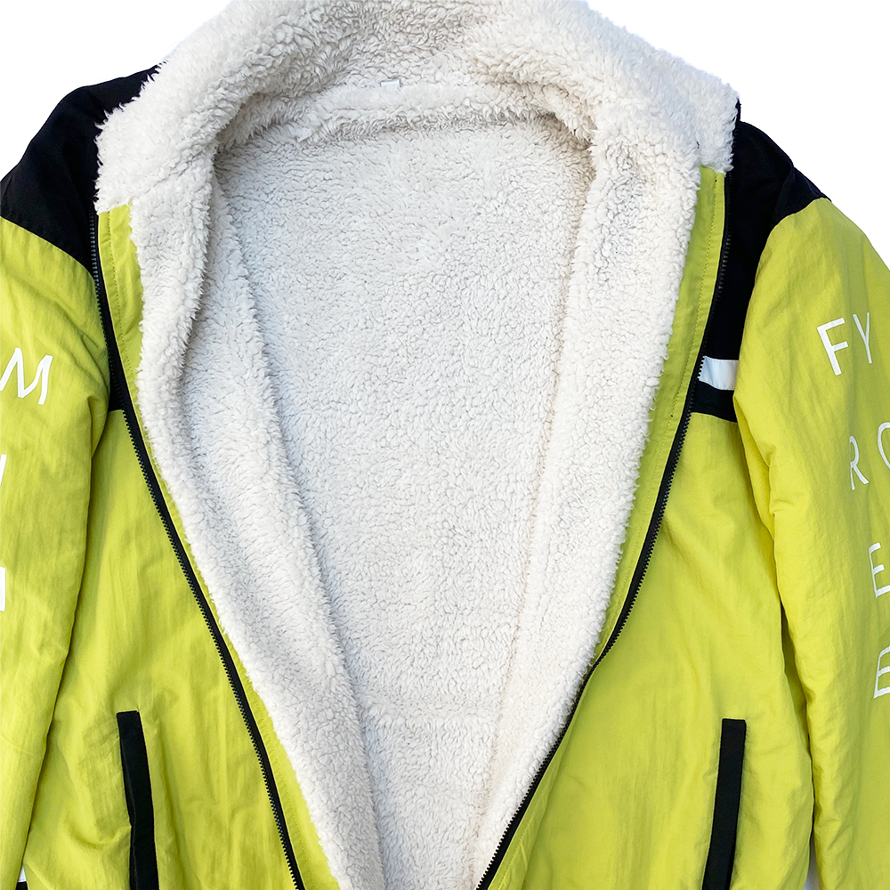 Lime Green Counter Culture Fur Jacket
